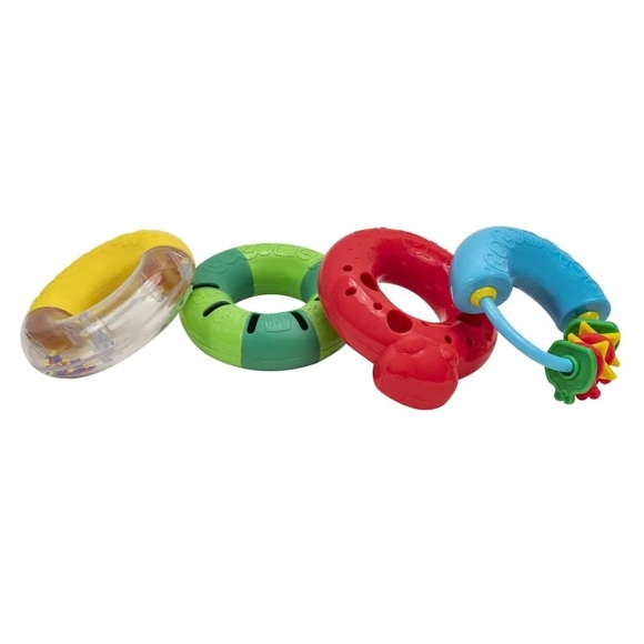 CoComelon Musical Rings Pack of 4 Sensory Toddler Toy Set New In Box - Picture 4 of 9